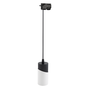 Тяло за релсов монтаж, двупроводно, GU10, 220-240V AC, IP20, черно&бяло