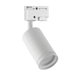 Тяло за релсов монтаж, двупроводно, GU10, 220-240V AC, IP20, бяло
