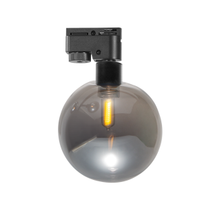 Тяло за релсов монтаж, стъклено, двупроводно, G9, 220-240V AC, IP20, черно