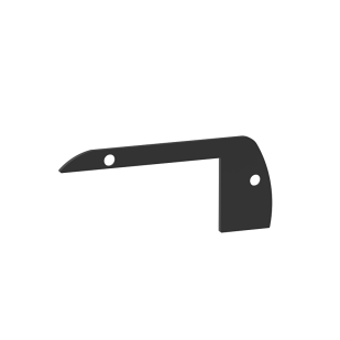 Комплект черни тапи за алуминиев профил APK220BK - 2 бр.