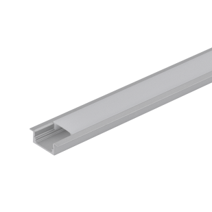 Алуминиев профил за LED лента, за вграждане, плитък, 3м