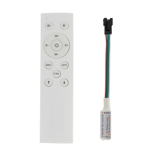 RF Контролер за едноцветна дигитална LED лента 1 порт 12-24V DC IC WS2811 2048 pixels