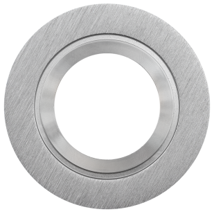 Ceiling downlight frame, round, GU10, fixed, brushed aluminium, aluminium, IP44