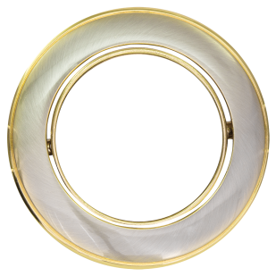 Ceiling downlight frame, round, GU10, movable, satin nickel/gold, aluminium, IP20