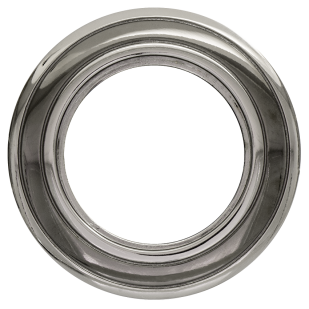 Ceiling downlight frame, round, GU10, fixed, graphite/nickel, aluminium, IP20