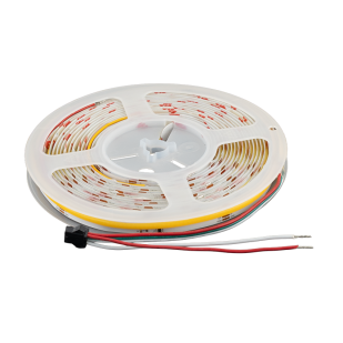 Дигитална "БЯГАЩА" LED лента едноцветна 11W/m, 4000K, IC WS2811, 24V DC, 10 pixels/m, COB, 5m, IP20