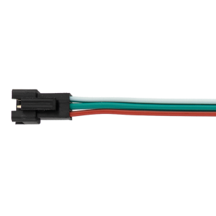 Женски конектор за дигитална LED лента 5-24V DC, 3 пина, 15cm, 10 бр. в пакет