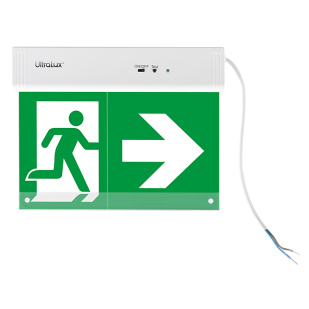 LED Fixture with built-in battery Ni-Cd 400mAh/3.6V, 220V-240V AC, 1.5W, 6500K