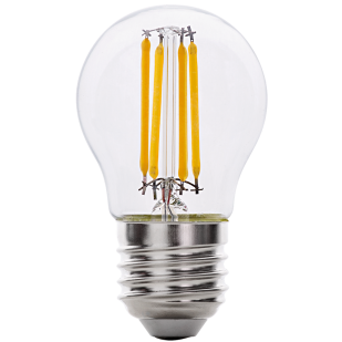 LED filament лампа топка, димираща, 4W, E27, 4200K, 220-240V AC, неутрална светлина