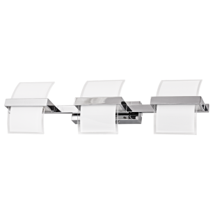 LED wall lighting fixture 15W, 4200K, chrome, IP20