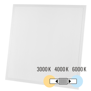 LED panel low-glare UGR<19 600х600 mm, 40W, 3000K/4000K/6000K, 120lm/W, 220V-240V AC, IP44