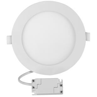 LED панел за вграждане, кръг, 18W, 2700K, 220-240V AC, топла светлина