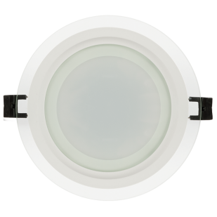 LED стъклен панел за вграждане, кръг, 18W, 4200K, 220-240V AC, IP44