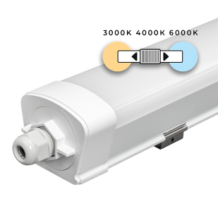 LED slim линейно осветително тяло 1.5m, IK08, 45W, CCT, 220-240V AC, IP65