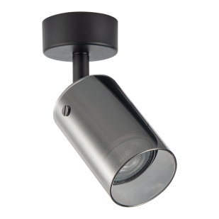 Тяло за таван, стъклено, GU10, 220-240V AC, IP20, черно