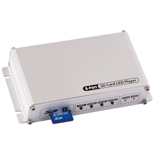 Контролер за дигитално LED осветление, SD-карта, 8 портa x 2048 пиксела, 5-24V DC