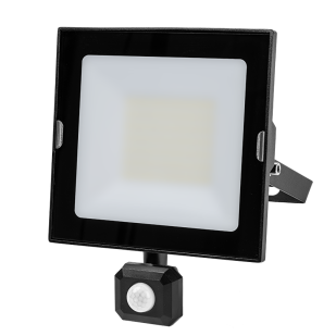 LED SLIM прожектор с датчик за движение 50W, 4000K, 220-240V AC, IP44