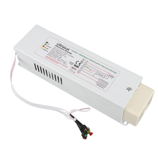 Emergency power inverter with built-in LiFePO4, 12.8V, 4000 mAh battery for LED lighting